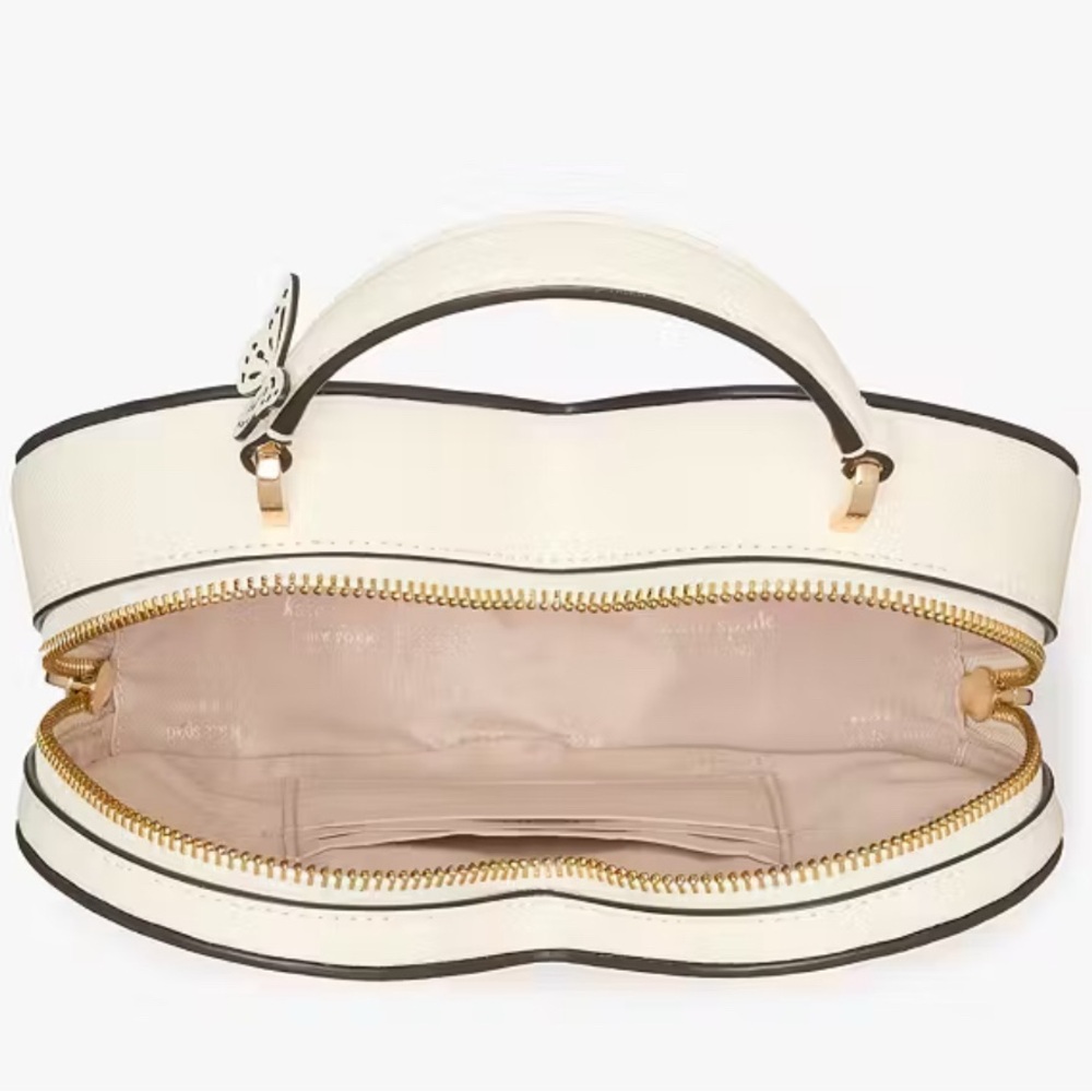 Kate Spade Cream Heart and Butterfly Crossbody Bag - Picture 3 of 9